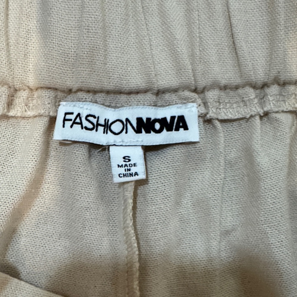 Stretch Khaki shorts high waisted - Picture 2 of 3